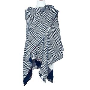 GLEN PLAID and Plaid Reversible Cozy Wrap/Scarf 
 48”x60”